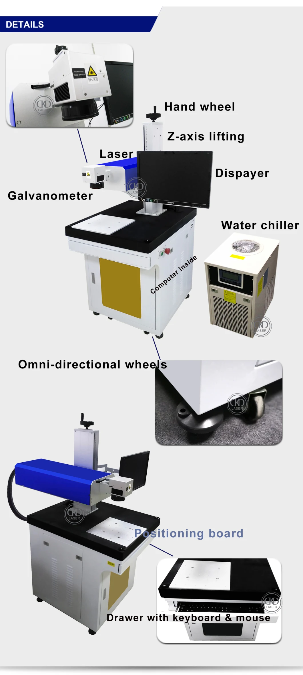 Laser Engraving Machine for Coconut Shell Plastic Fruit Ceramic Cup Marking