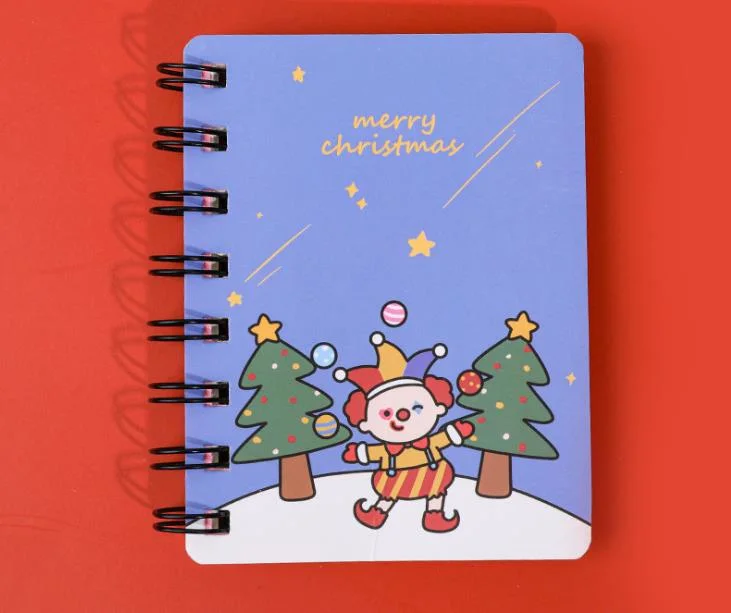 Custom Wholesale Hot-Selling Promotional Gifts Christmas Angle Series Coil Notebook Spiral Notepad with Your Logo