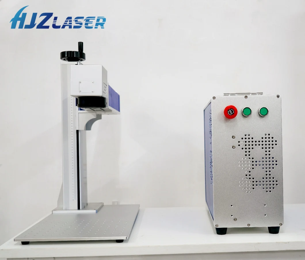 20W 30W Desktop Fiber Laser Marking Machine Marking Stainless Steel