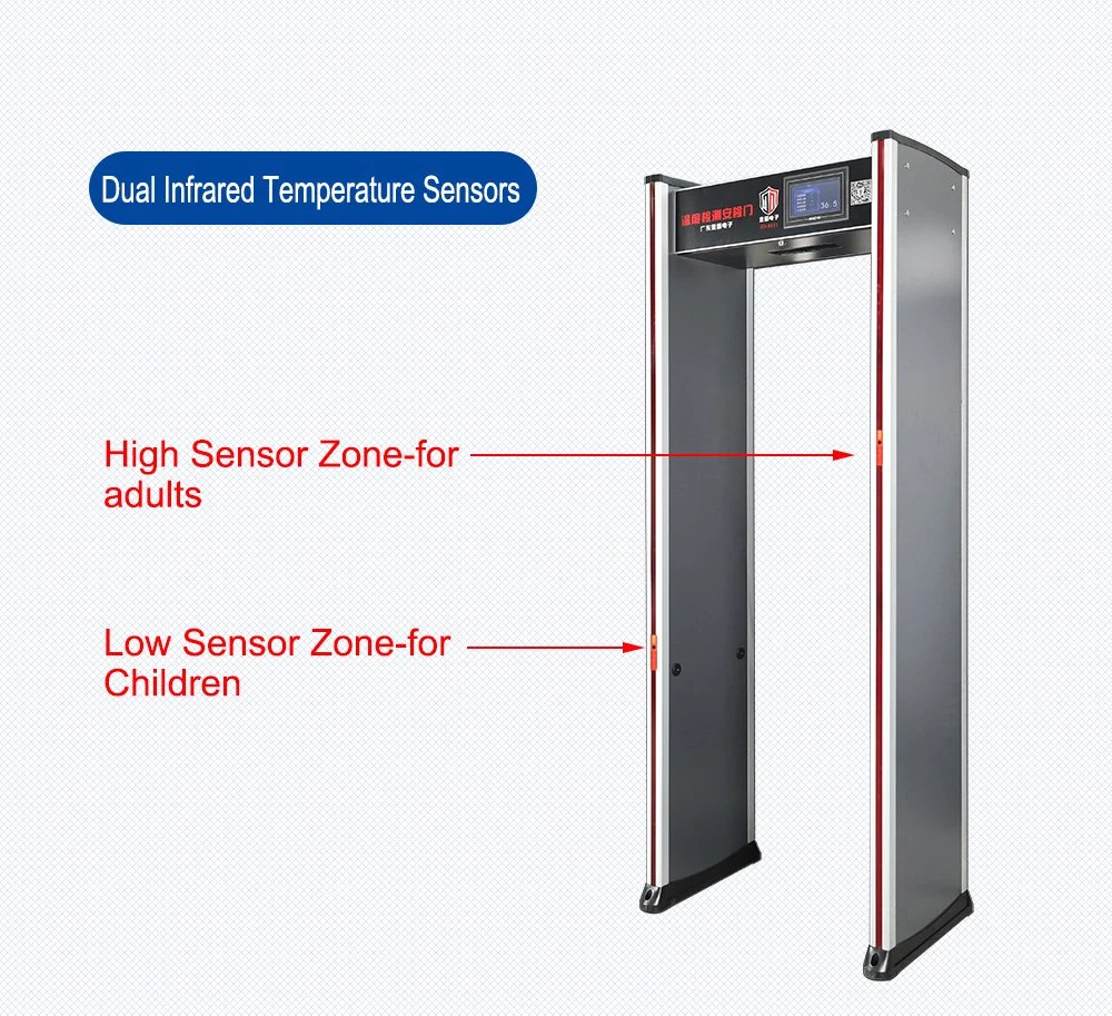 Walk Through Non Contact Thermal Sensor Infrared Body Temperature Scanner