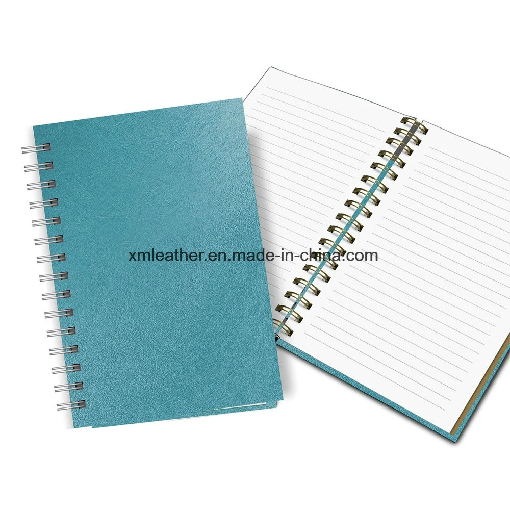 Wholesale/Embossed Hardcover Leather Wire-O Binding A5 Spiral Notebook