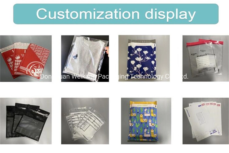 Custom Mailing Bag Biodegradable Poly Mailers Transparent Poly Courier Bag