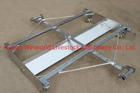 Farm a Frame Chicken Cage for Layer with PVC Feed Trough Good Sale