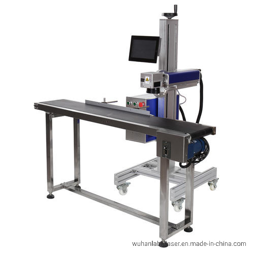 Flying CO2 Laser Marking Machine Marking Equipment Laser Marker for Fabric/Cloth/Jeans Engraving