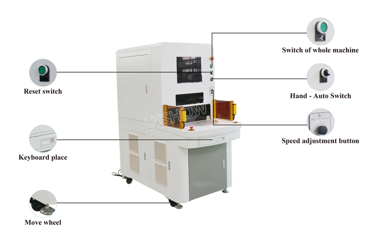 Enclosed Fiber Laser Marking Machine for Ring Gold and Metal