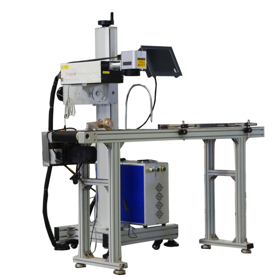 3W 5W 10W UV Flying Laser Marking Machine for Date Marking of Packaging Bags