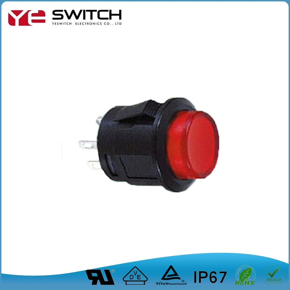 UL Recognized Push Button Switch Momentary /Locking Button with LED