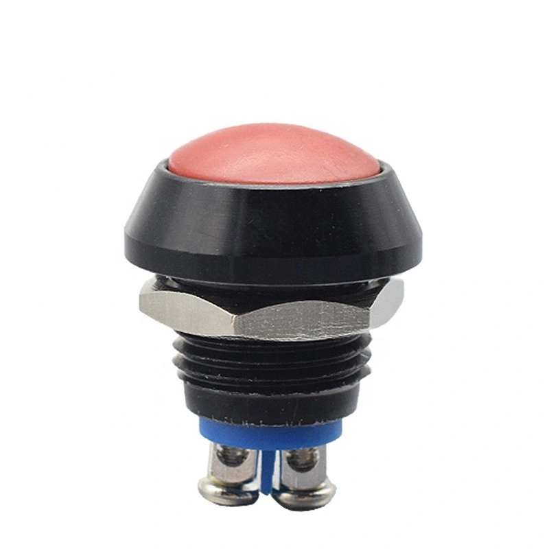 Red/Blue/Yellow/Green Big Around Head 12mm Push Button Switch Normally-Open Doorbell Switch