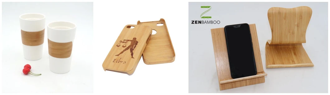 Laser Engraved Personalised Bamboo Cover Notebook Eco-Friendly Stationery Office Supply