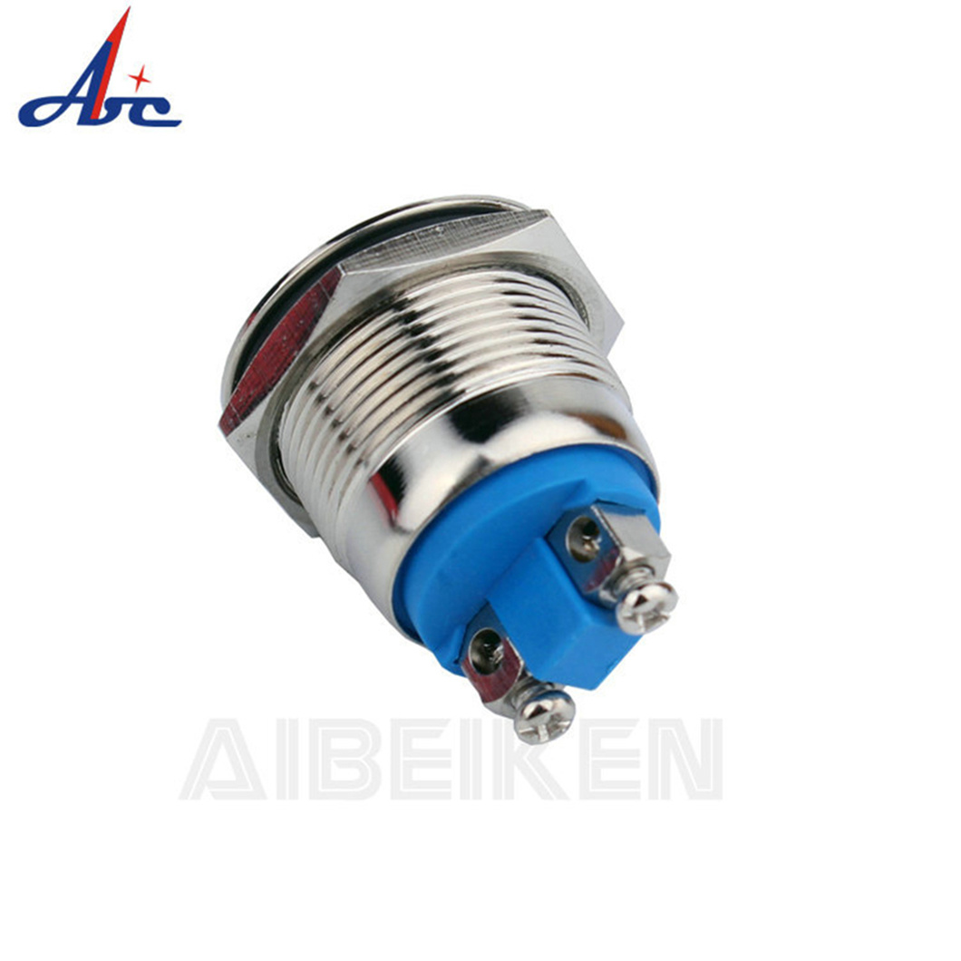 19mm 3/4 Reset Momentary Mechanical Metal Push Button Switch