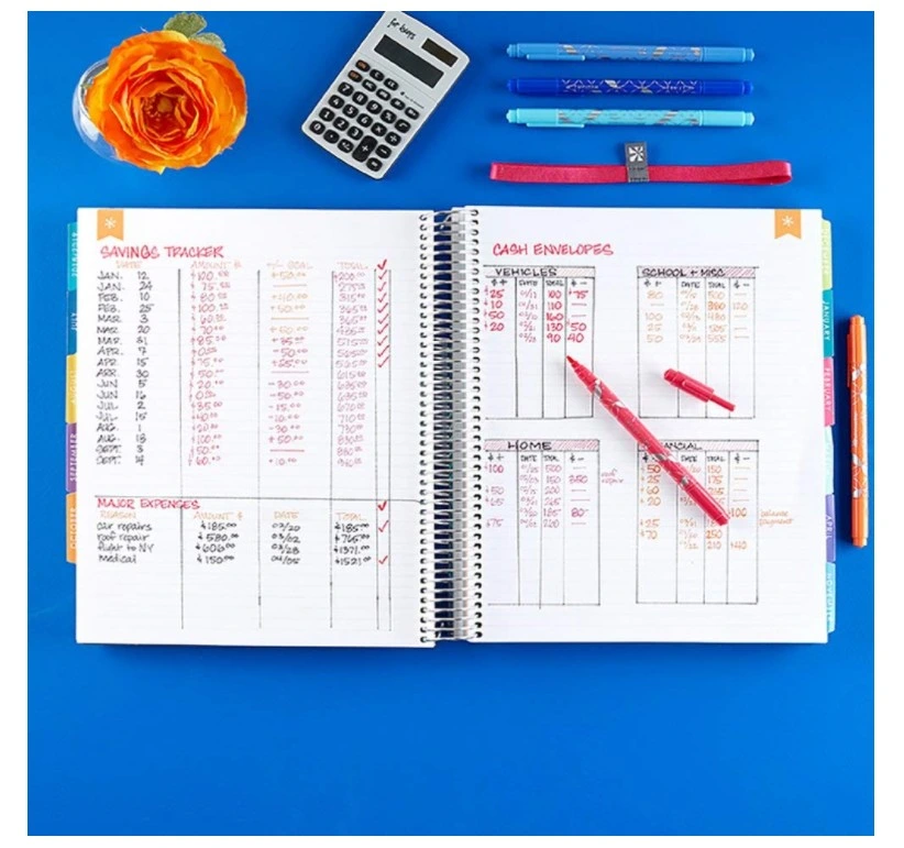 Easypag Spiral Notebook, Subject Colors Label