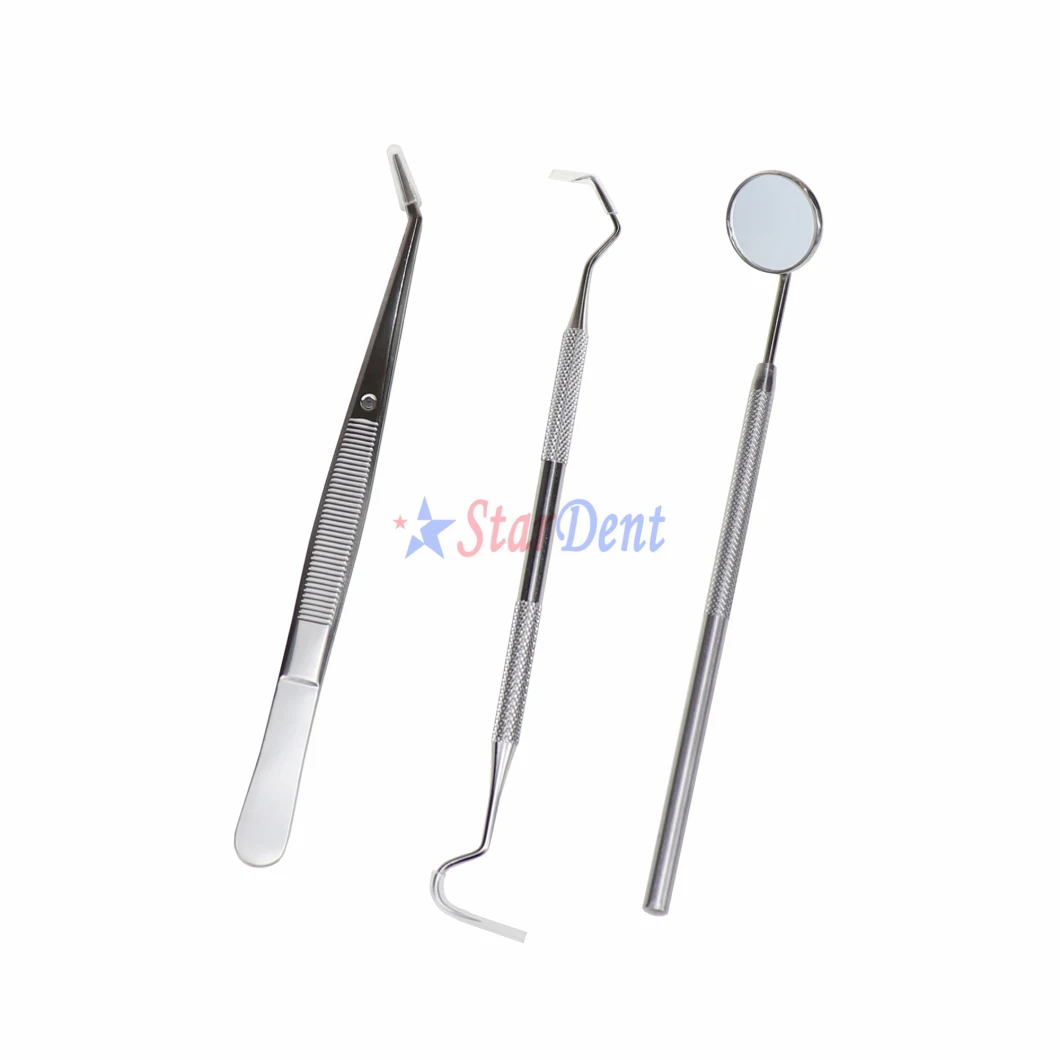 Superior Dental Examination Explorers Probes Instruments Kit Dental Probes 3-Piece Set