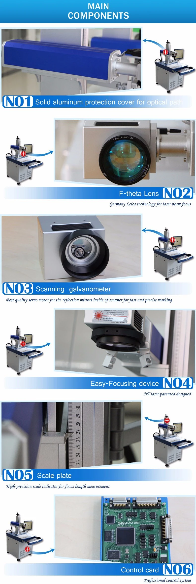 Metal Optical Fiber Laser Marker Fiber Automatic Numbering Laser Machine Logo Printing Machine Plastic Printing Machine
