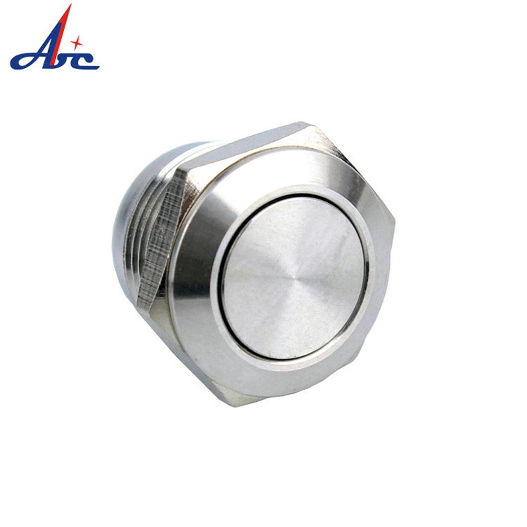 12mm Metal Waterproof No Push Button Switch with Short Length