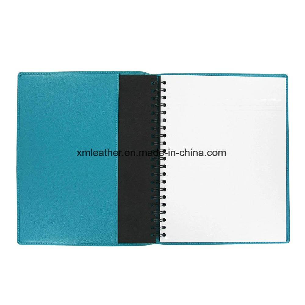 Cheap Student Refill Customized Spiral Bound Leather Cover Notebook