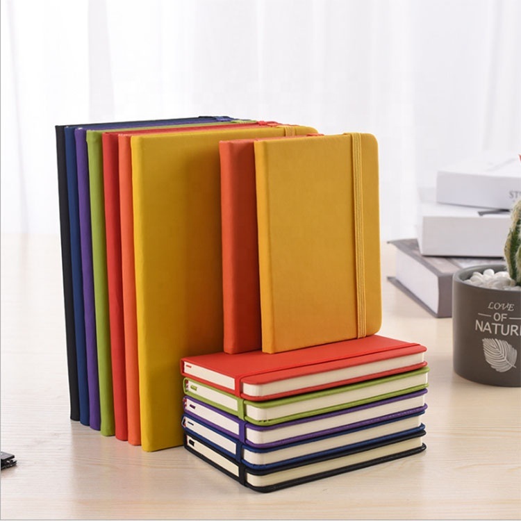 Personalized Custom Multicolor PU Leather Hardcover Office Diary Notebook