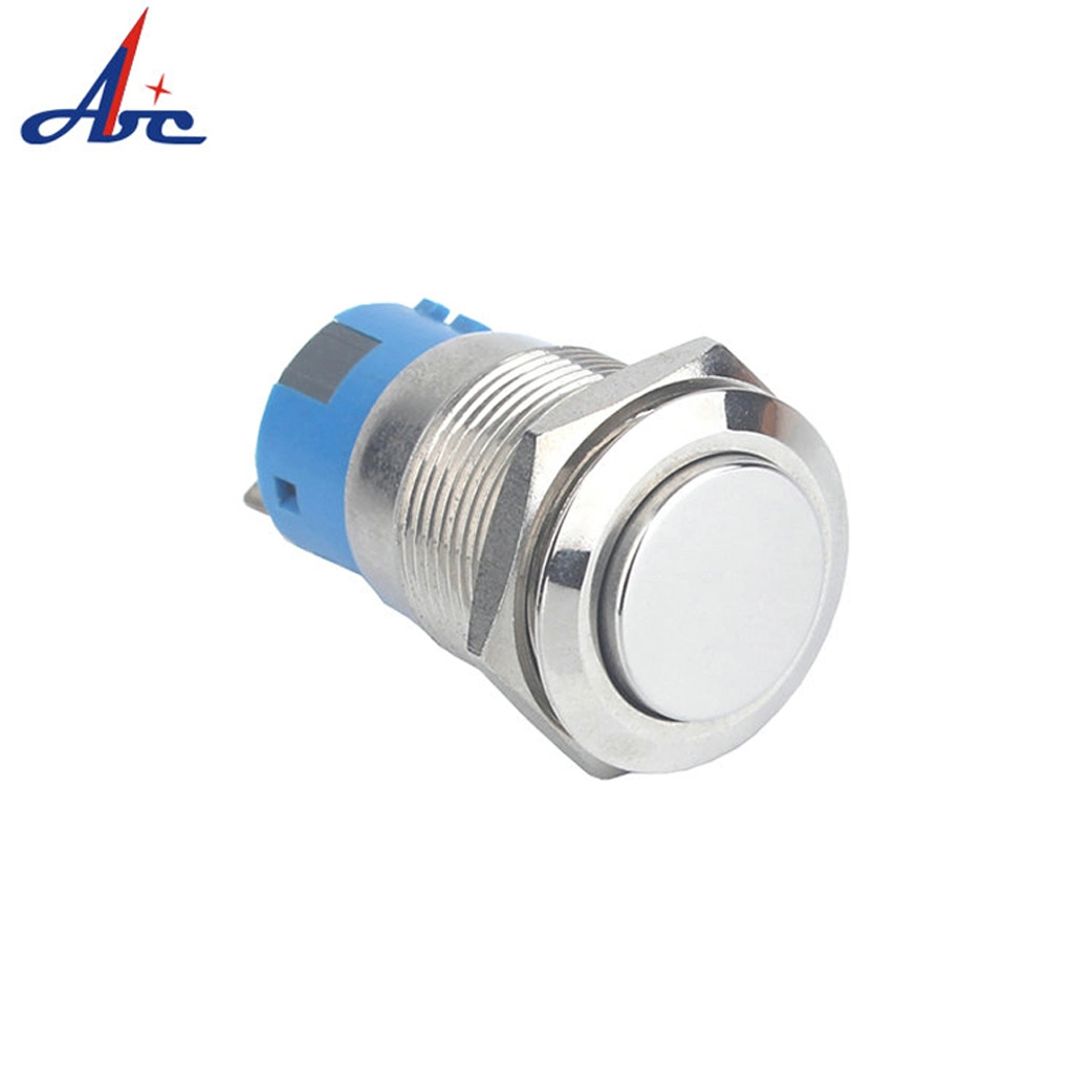 19mm 3pin No Nc Momentary Pushbutton Reset Switch with Connector