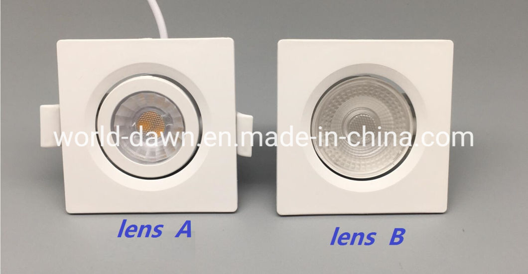 Factory LED Ceiling Downlight Small Spot Lighting Recessed Round Square Adjustable LED Spotlight with Customized Package