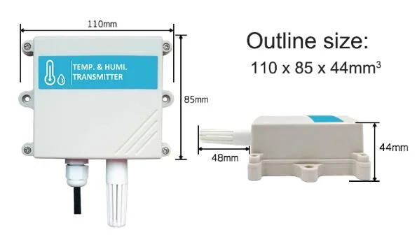 Hth240 RS485 Wall-Mounted Greenhouse Analog Output Temperature and Humidity Sensor