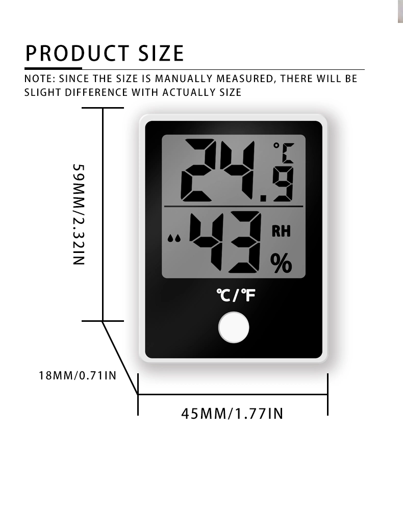 Newest Room Thermometer and Humidity Gauge with Accurate Temperature Humidity Monitor Meter for Home