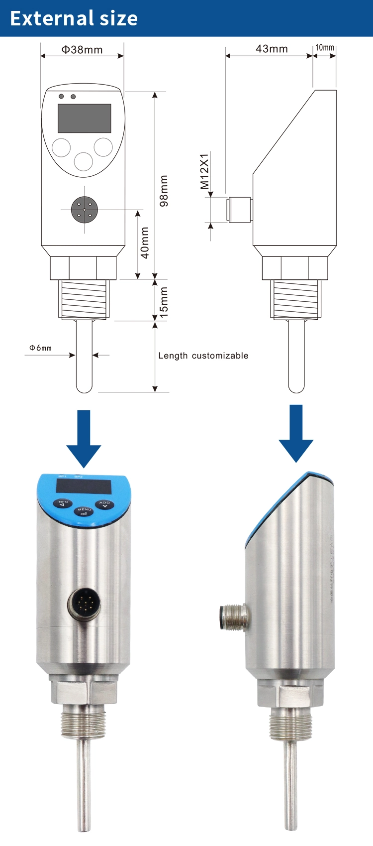 Electronic Temperature Switch for Temperature Monitoring, Measurement and Control