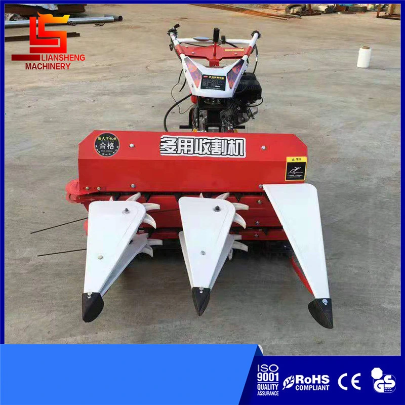 Small Grain Harvester Gasoline Diesel Self-Propelled Harvesting Machine Wheat Rice Pasture Grass Alfalfa Harvester