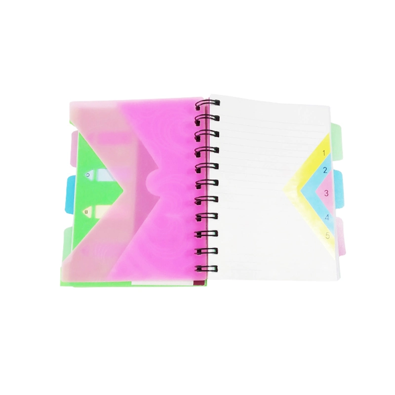 Logo Punch with Custom Printing Assorted A5 Size Wholesale Subject Spiral Notebook