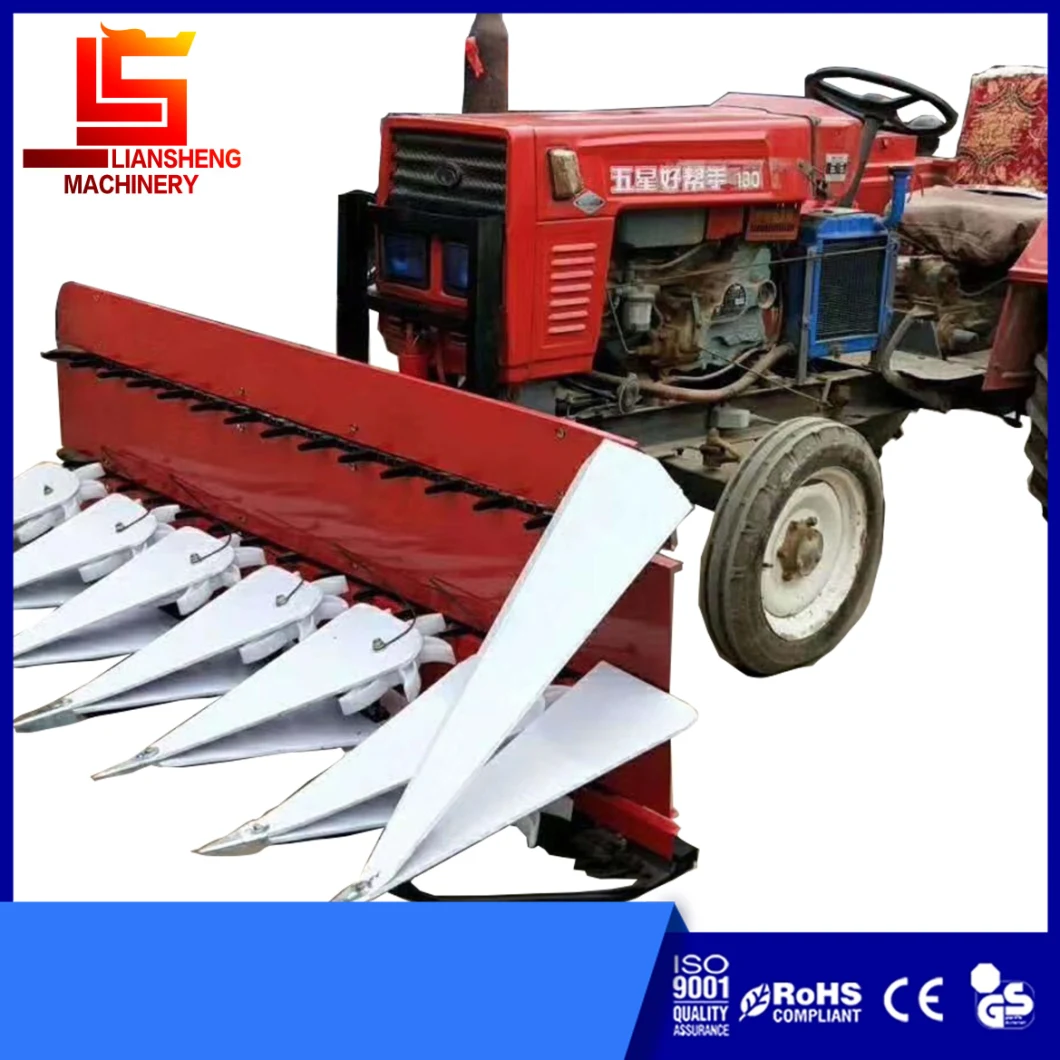 Fodder Grain Harvester Four Wheel Tractor Front Hanging Harvesting Machine Cutting Width 1.5-1.8m