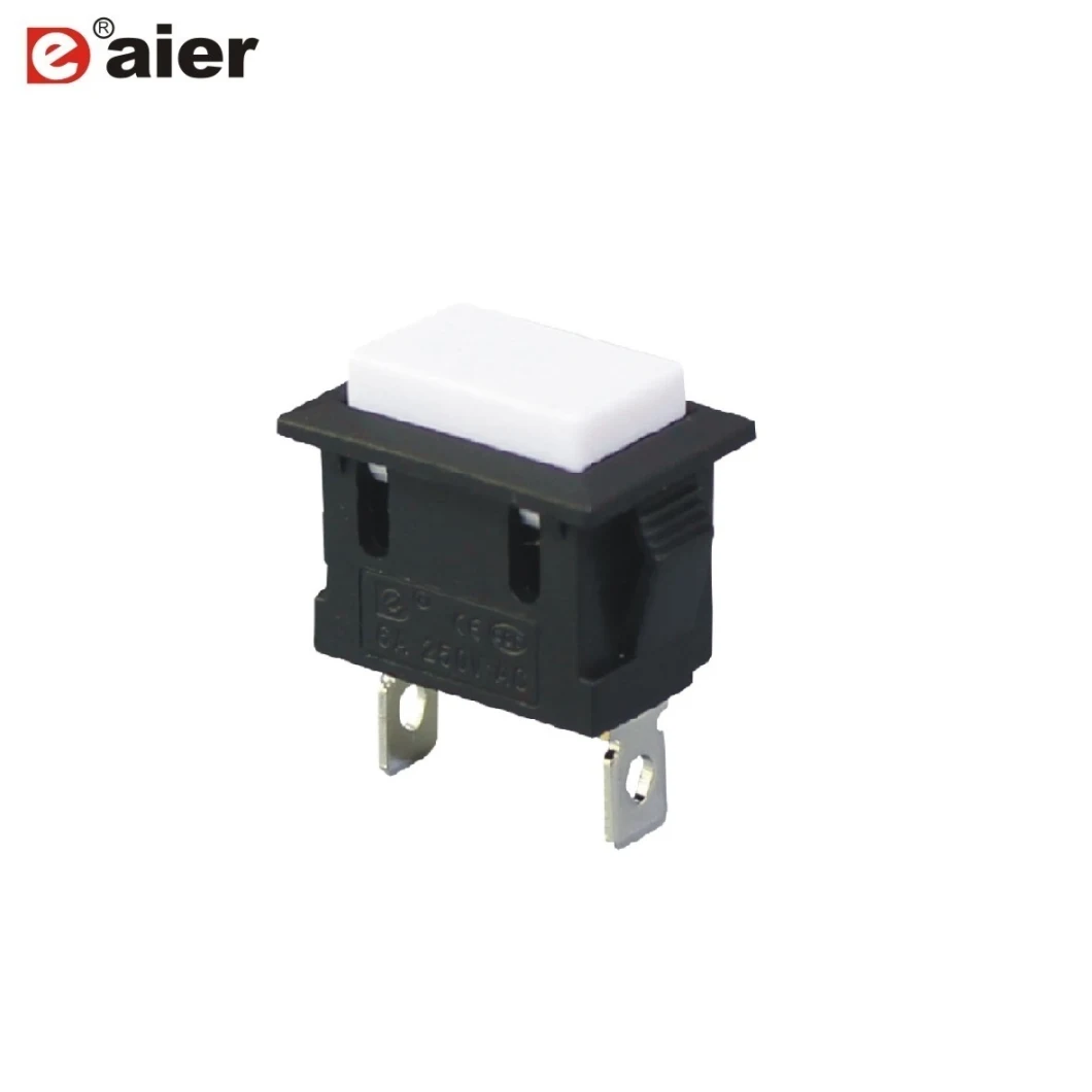 6A 250VAC Spst off- (ON) 2pin Momentary Push Button Switch