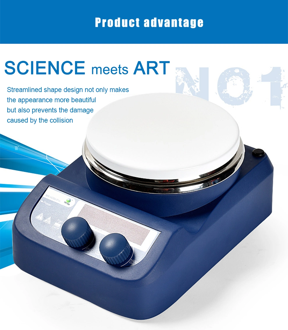 Laboratory Hot Plate Magnetic Stirrer with Digital Temperature Control Rt-280