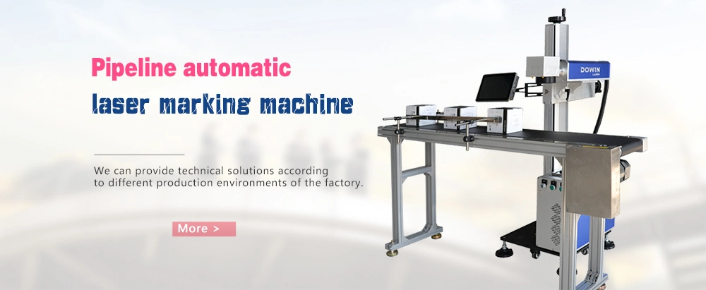 Fast Speed Desktop Flying Laser Marking Machine 20W 30W 50W for Necklace Metal Tag Customization