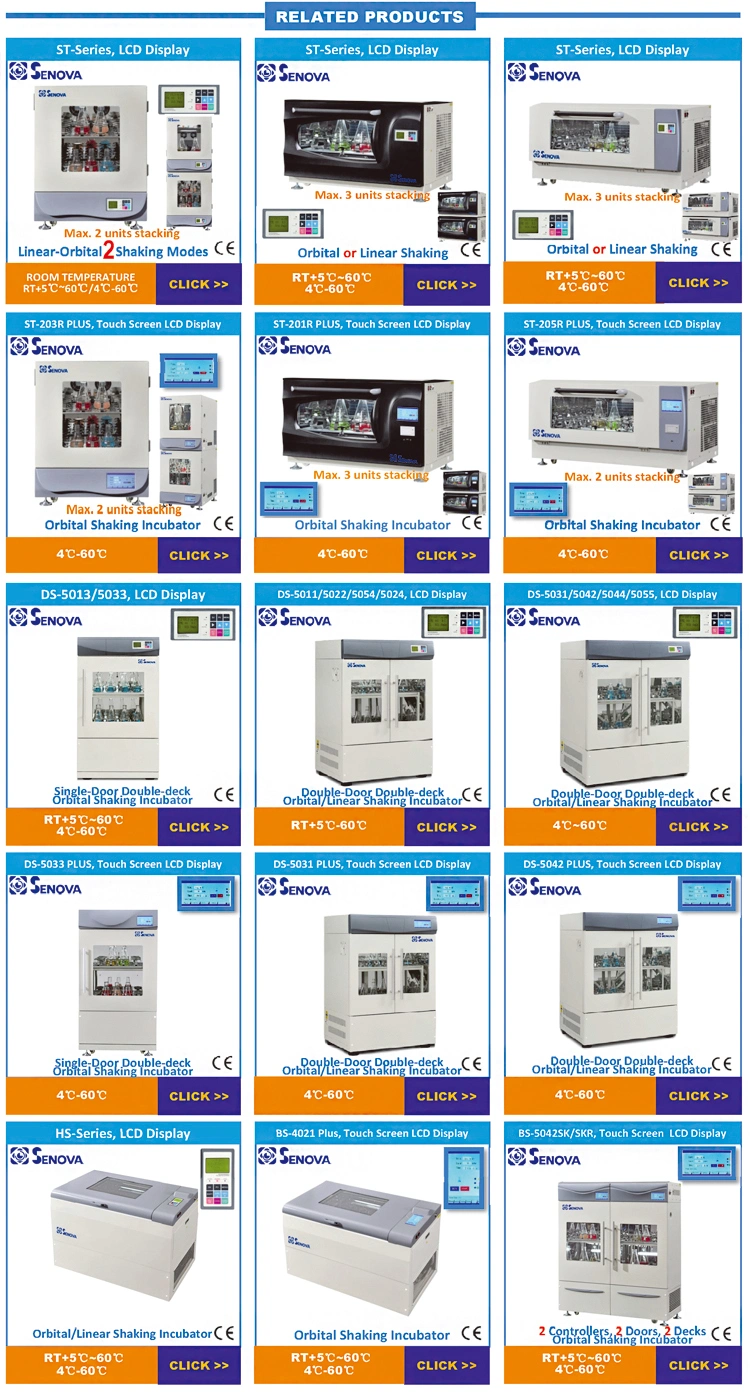 Large Capacity Laboratory Thermostatic Refrigerated Orbital Shaking Incubating Shaker Incubator