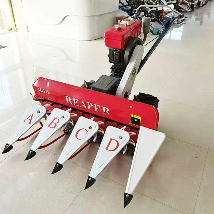 Mini Harvester Machine Rice and Wheat Reaper Binder Combine Harvester for Sale