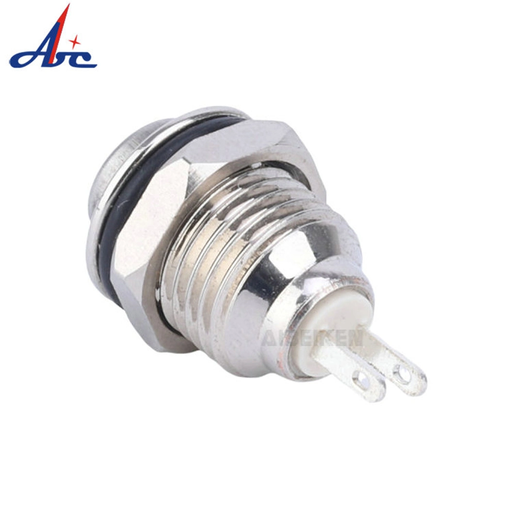 Mini Momentary 1no 10mm Normally Open Electrical 2pin Push Button Switch