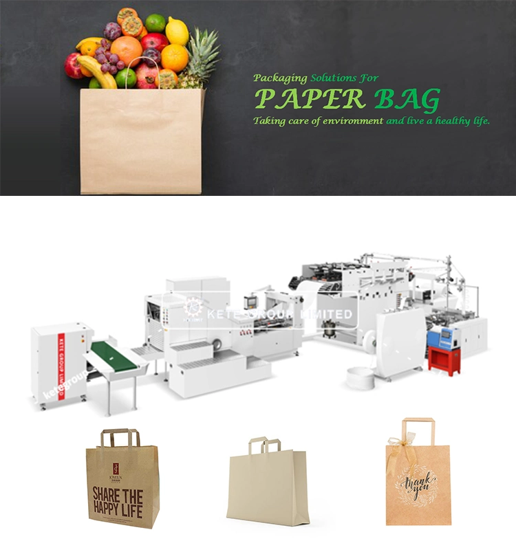 Flat Handle Paper Carry Bag Making Inside Flat Handle Paper Carrier Bag Machine Machine