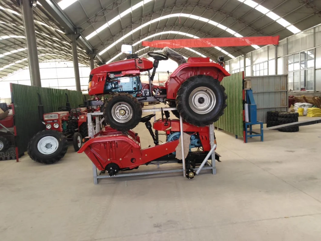 6+1 or 8+2 Gearbox Mini Tractor with Rotary Tiller for Ploughing