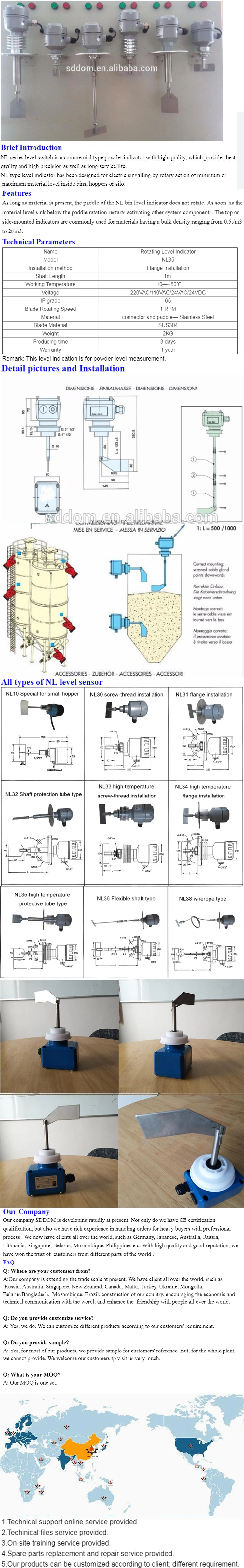 Different Types of Level Sensors for Customization Order