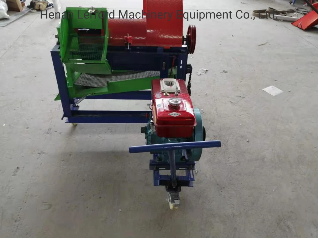 Diesel Engine Portable Sorghum Soybean Multi Crop Paddy Rice Wheat Maize Peeler Corn Sheller Thresher Machine