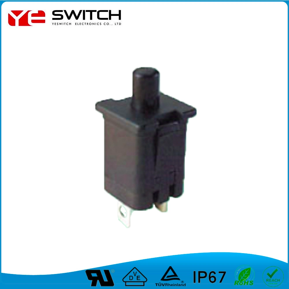 High Quality Golden Plated on-off Auto Push Button Switch with Without LED Light