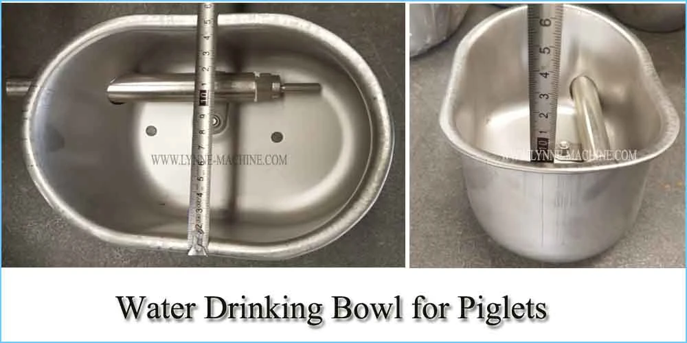 Stainless Steel Livestock Water Drinking Bowl for Pig Sow Hog Swine