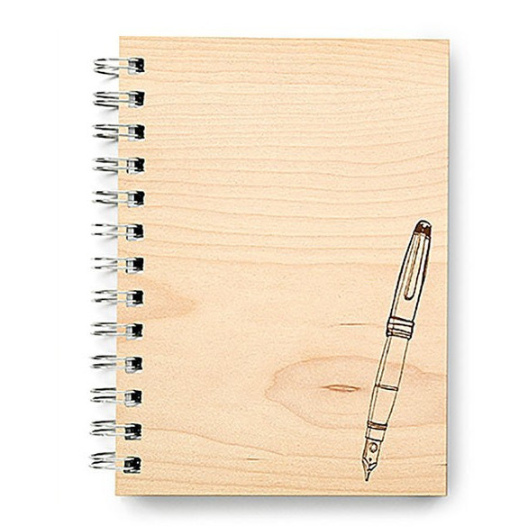 Simple Notebook Sketchbook A5 Size Spiral Bound with Kraft Paper Cover Good Quality