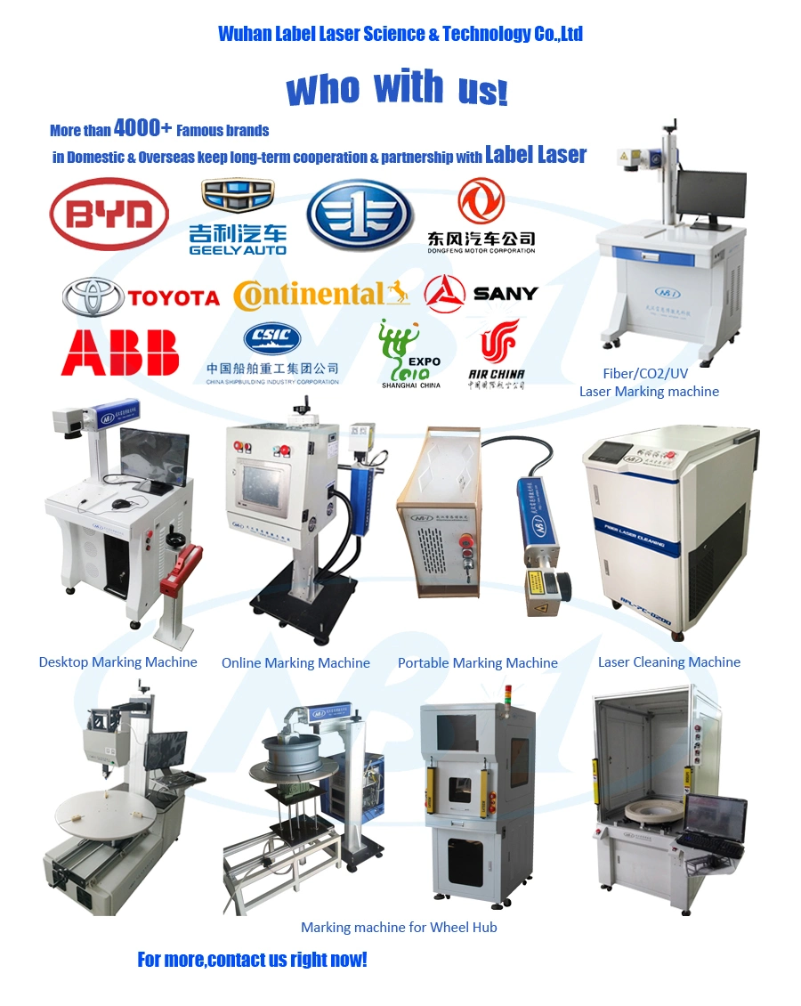 High Speed 8000mm/S Portable 20W 30W Mini Laser Marking Machine Marker Metal Plate for Sale