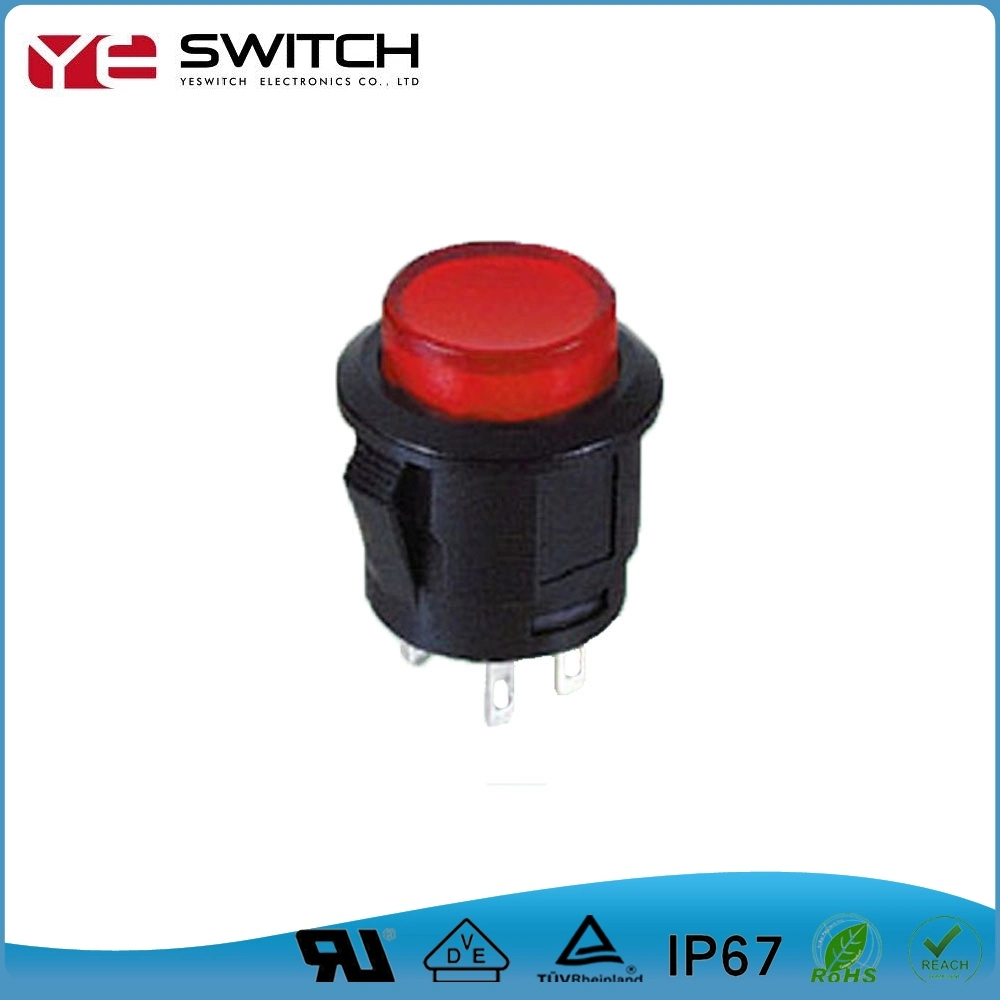 UL Recognized Push Button Switch Momentary /Locking Button with LED