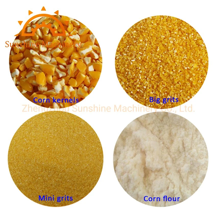 500kg/H Maize Peeling Corn Grits Flour Corn Grits Making Machine