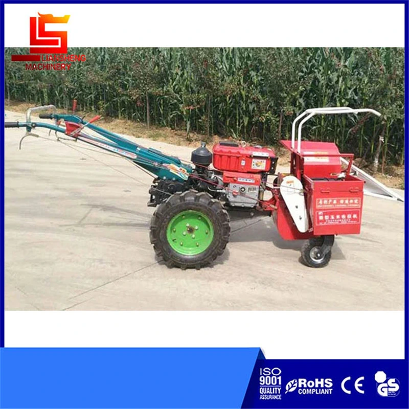 Small Corn Harvester Gasoline Diesel Engine Self-Propelled Corn Picking Machine Combine Harvester