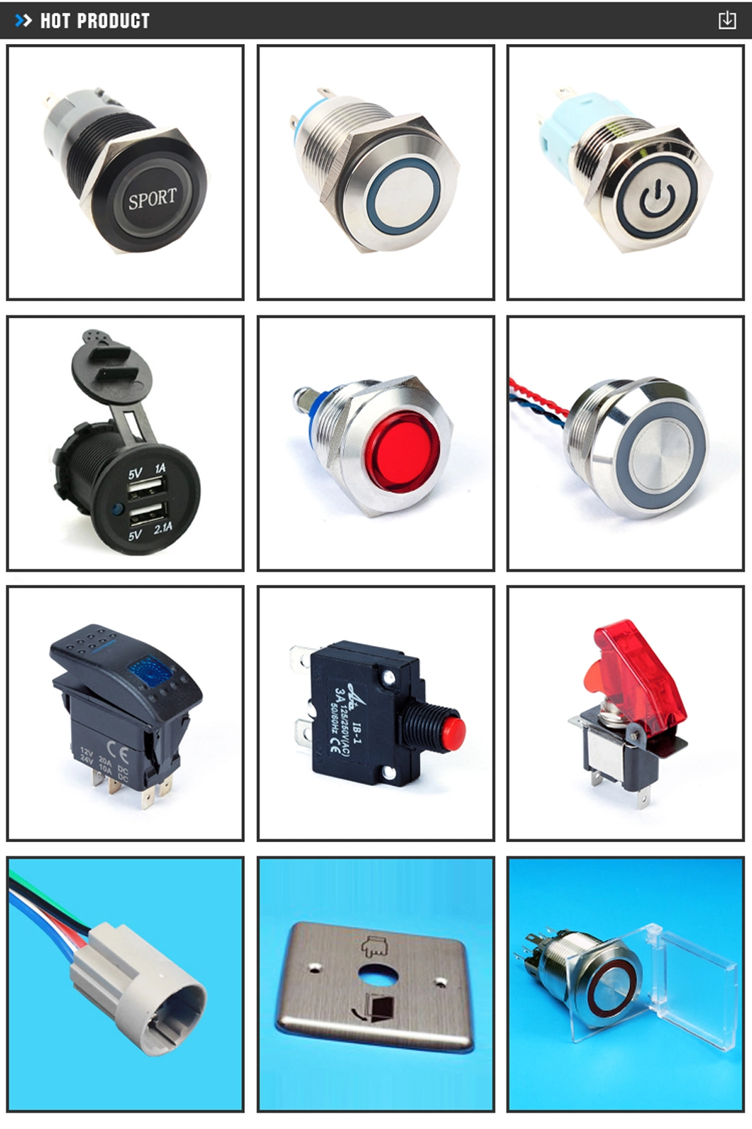 Roller Lever Micro Push Button Limit Switch