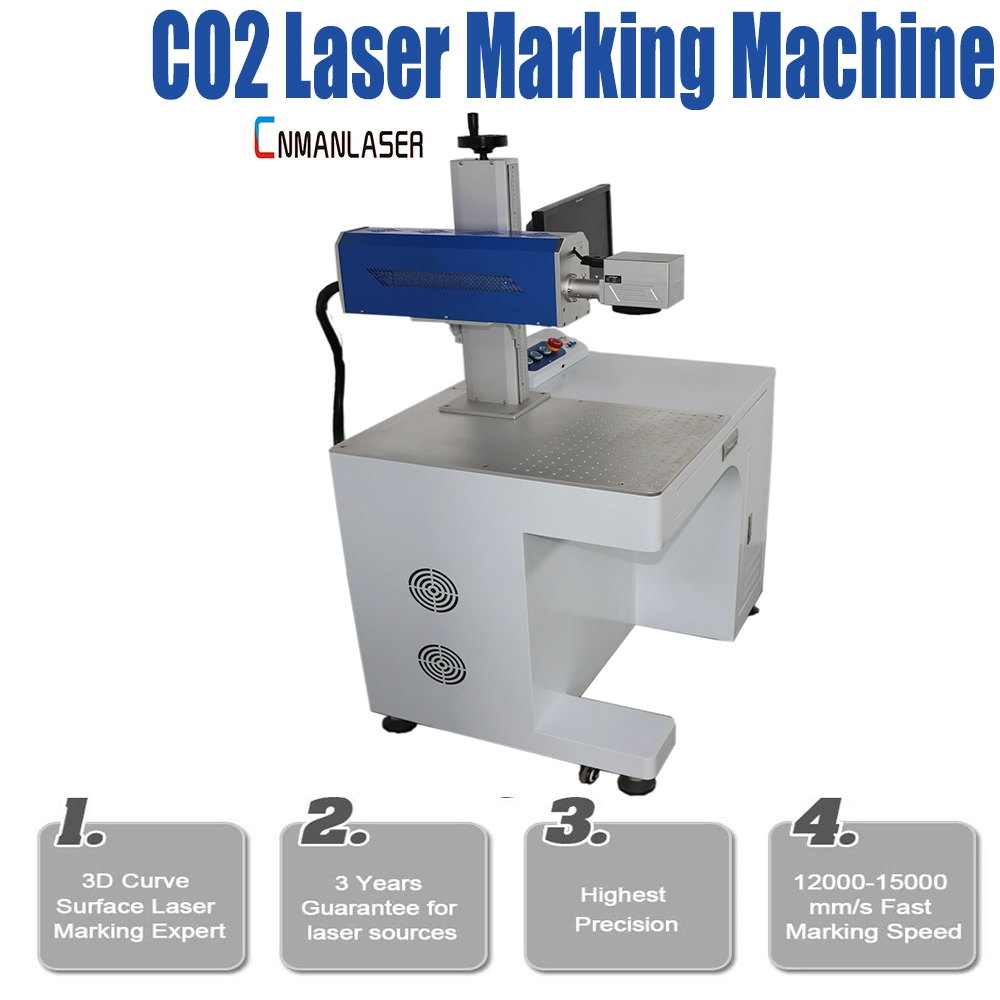 20W/ 30W/50W CO2 Fiber Laser Marking Machine for Leather Clothing
