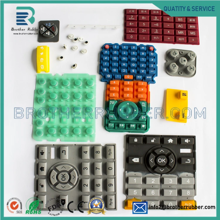 Custom Industrial Buttons Keyboard Keycap Membrane Switches Silicone Rubber Keypads