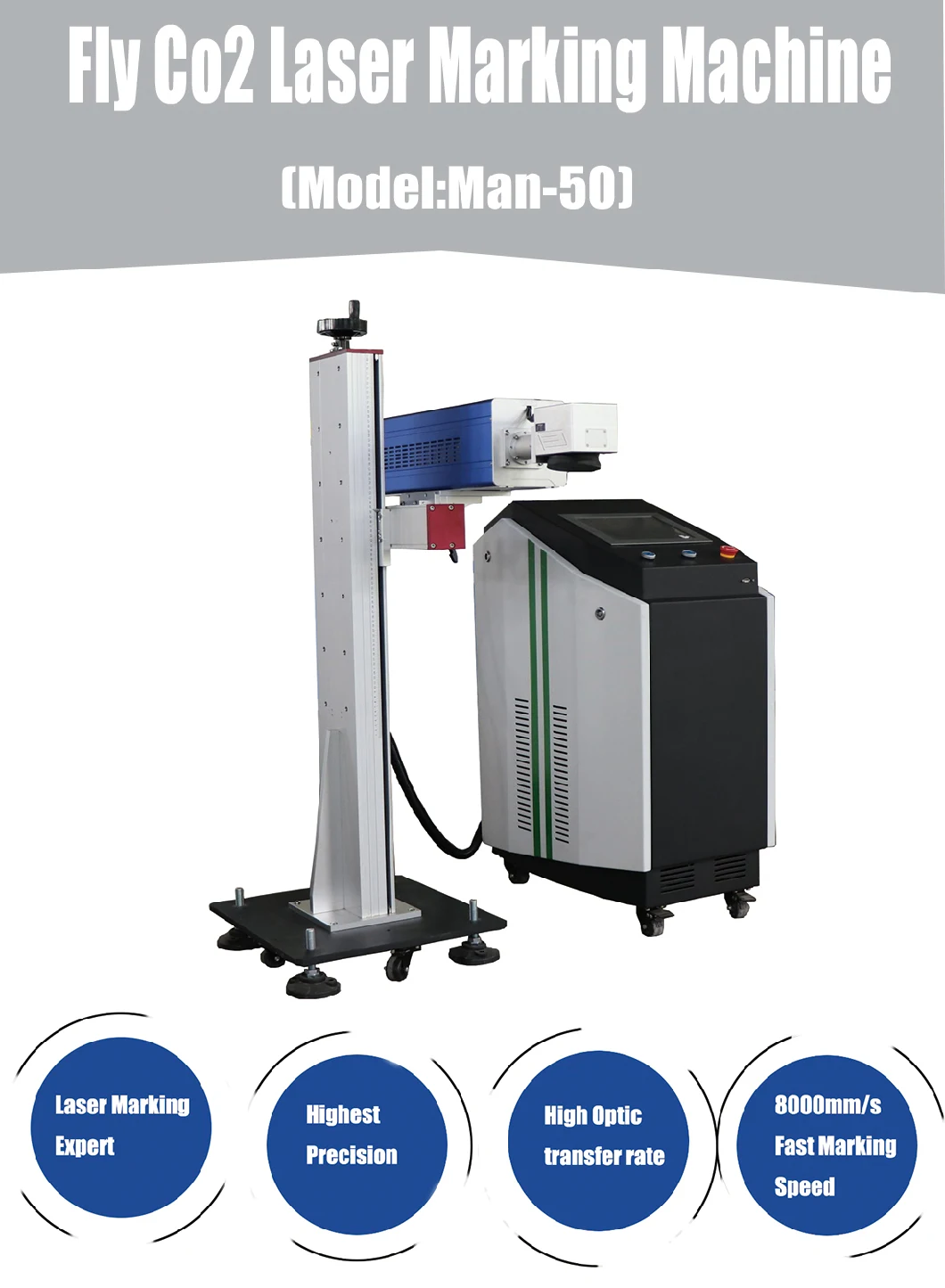 50W CO2 Laser Marking Machine Non-Metallic Mobile Phone Shell Marking Machine