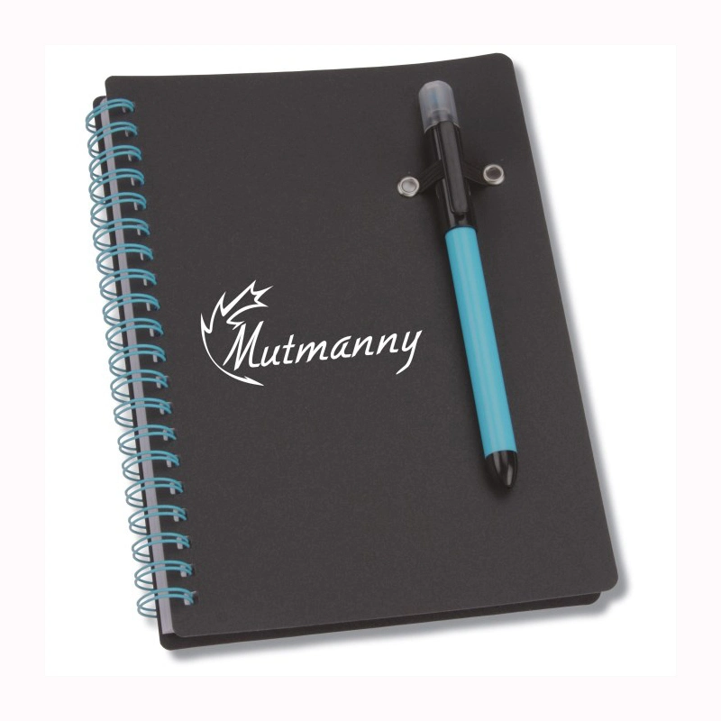 Custom Student PP Cover Spiral Notebook with Pen (PPN229)
